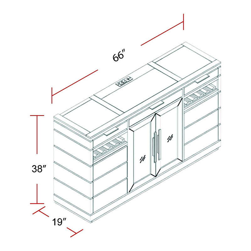 Artresha 66'' Sideboard