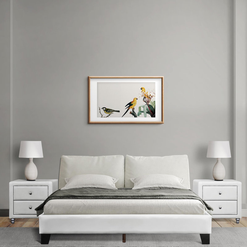 Lit plateforme Acton, Grand, Blanc