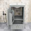 Meuble-lavabo de salle de bain avec lavabo en céramique, armoire à porte à fermeture douce, support de rangement et tiroir-1945868238