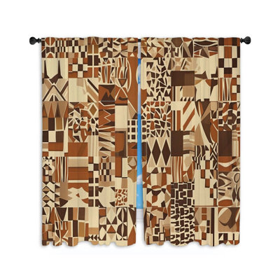 Paire de rideaux obscurcissant en polyester
