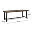 Table de salle à manger d'extérieur en bois d'acacia, gris / métal rustique-937177053