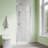 BFH 30"W*72"H  Bifold Frameless Shower Door,6mm Clear Tempered Glass, 180° Folding Hinge-107231835