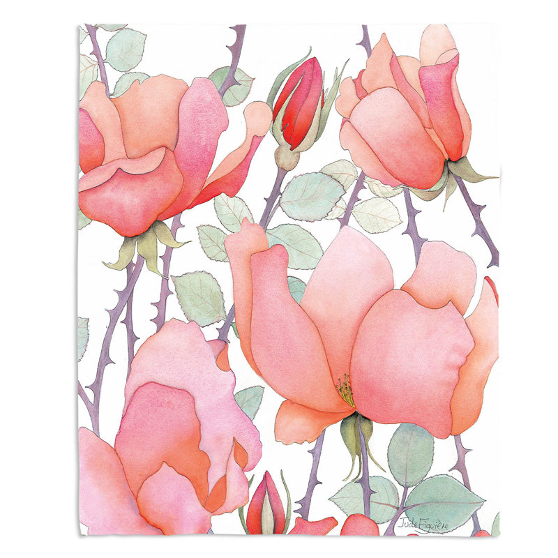 Couverture sherpa doux rosa, l 68 po x L 80 po