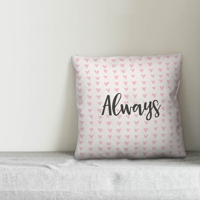  Always in Hearts Pattern Throw Pillow