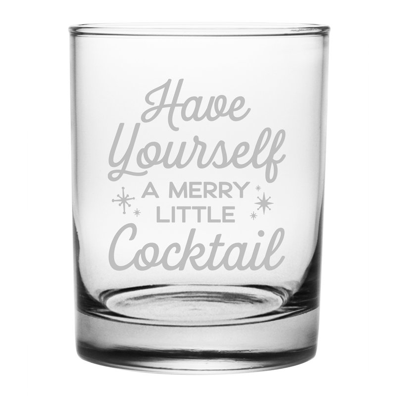 Verre à whisky double A Merry Little Cocktail (ensemble de 4)
