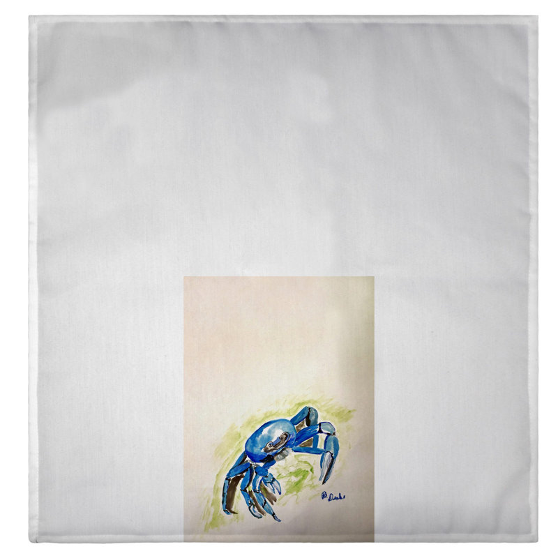 Serviette d'invité crabe Blue Land