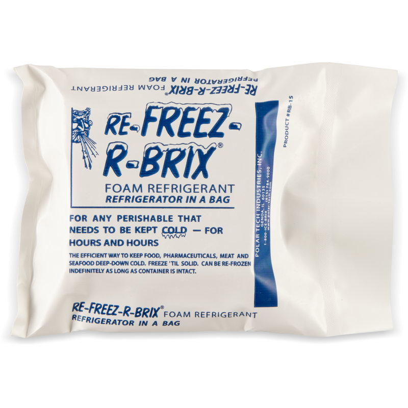 Sac de glace en plastique 9 pi x 6,5 po x 5,5 po, blanc