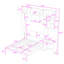 Lit escamotable avec armoires, bureau encastré et tablettes Murphy-640305419-640305409