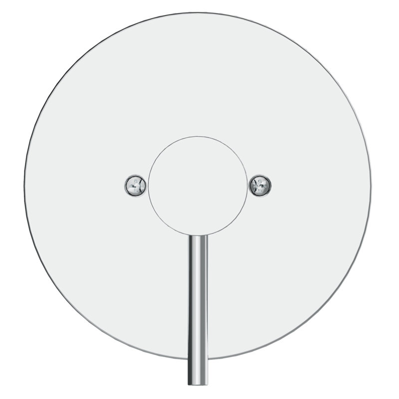 Design House Middleton II Transitional Single-Handle Shower Trim with Escutcheon for Bathroom, Polished Chrome