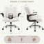 Chaise de bureau ergonomique en cuir synthétique Criss Cross avec dossier rabattable et accoudoirs-124594315