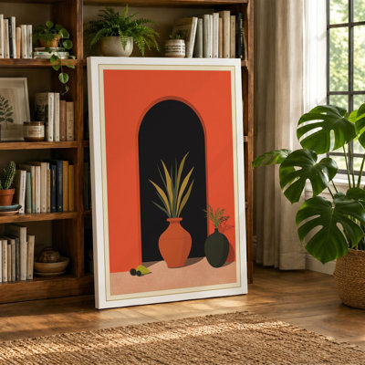 Archway Stillness Boho - Wrapped Canvas