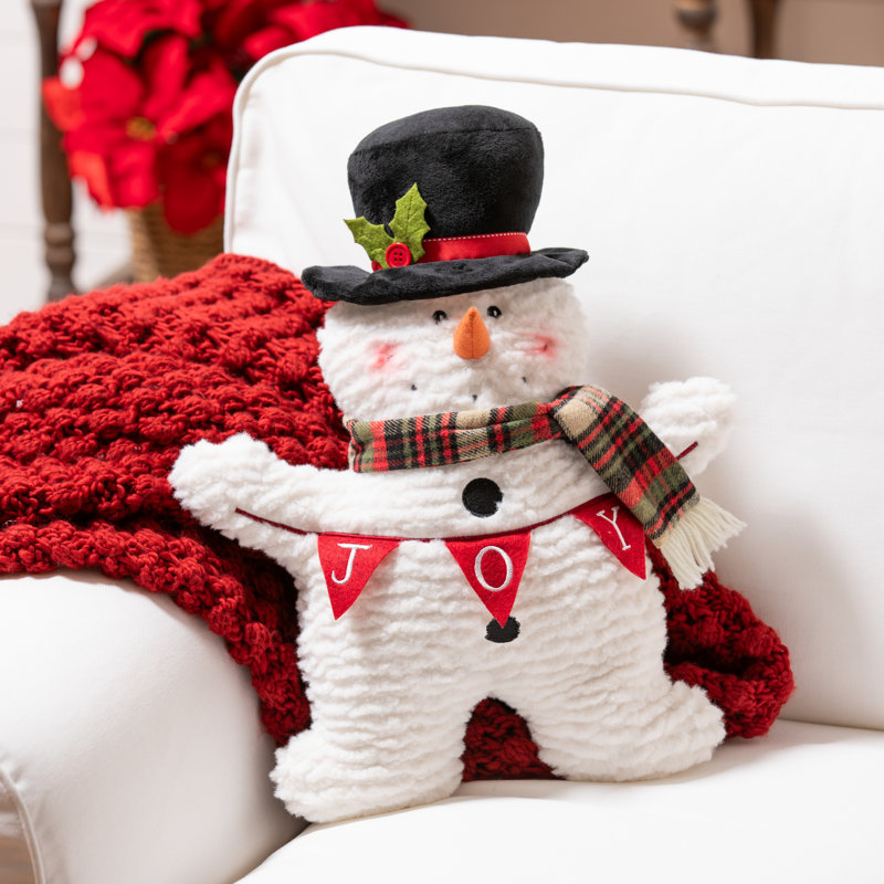 Coussin 19 ", bonhomme de neige