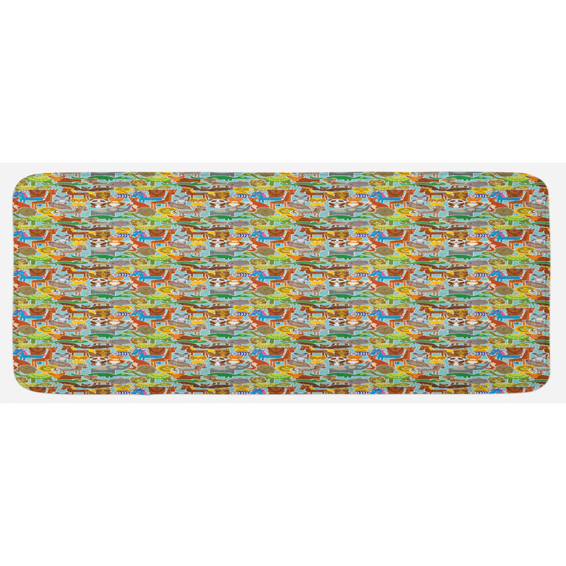 Tapis de cuisine animaux