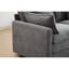 Sièges confortables avec repose-pieds amovible en chenille supérieure gris moderne en forme de L 3