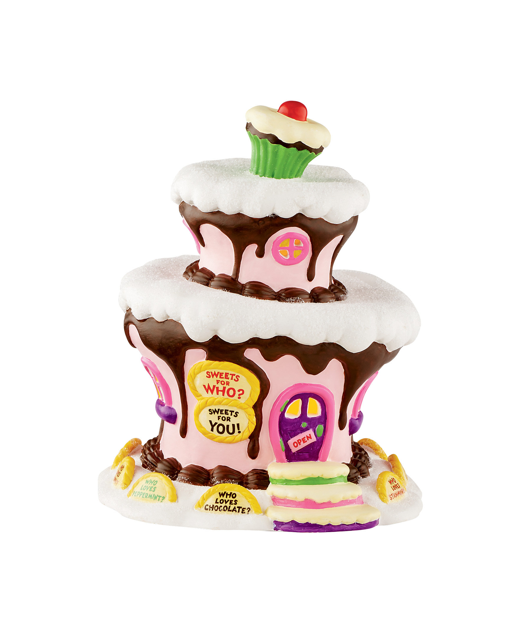 Department 56 – Casa Illuminata Di Auntie Who, Da Grinch Village, In Porcellana E Resina, 20,3 Cm