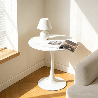 Table basse moderne ronde 31,5 po pour le salon
