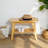 Solid Wood Entryway Shelf Storage Bench-755366459