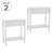 Verrill Flip Top Console Table – 2 Piece Living Room End Tables with Hidden Hinged Storage Compartment and Lower Shelf-1034443349