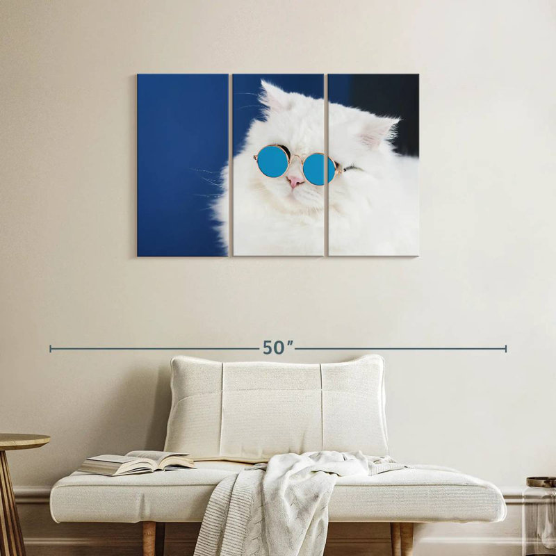 Brampt Cat Glasses, 24" H x 38" W