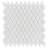 Expressions Beveled Diamond White 11-5/8" x 12" Glass Mosaic Floor and Wall Tile