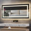 Ashawnti LED Illuminated Bathroom Mirror with Fog-Free Touch Sensor-1934371856