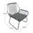 Malgadey Steel Outdoor Lounge Chair