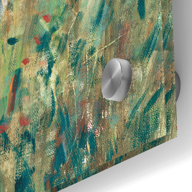 «Seaside Garden II» par Tim O'Toole, art mural en verre acrylique, H 36 po x l 36 po x P 0,2 po