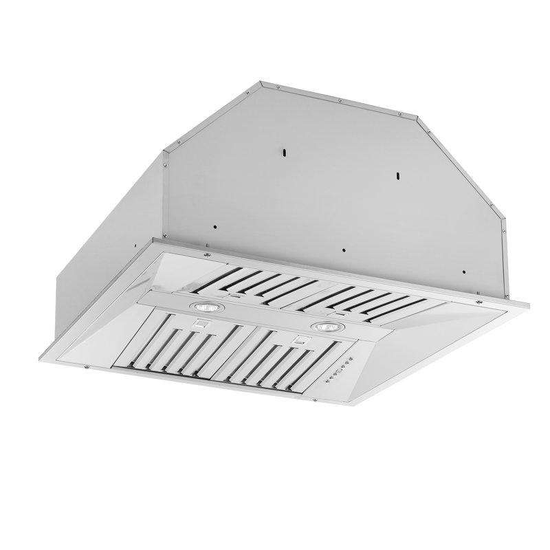 Hotte intégrée de 30 pouces Altilia, 600 pi³ / min, 4 vitesses, tout en acier inoxydable, filtres à chicane