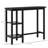 Modern Bar Table Accent Console Serving Buffet with Side Storage Shelf