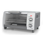 BLACK+DECKER Crisp N Bake Air Fry 4-Slice Toaster Oven, Gray, TO1785SG