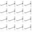 100 Pcs Slatwall Hooks