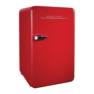 Magic Chef Retro 3.2 Cubic Feet Portable Freestanding Mini Fridge