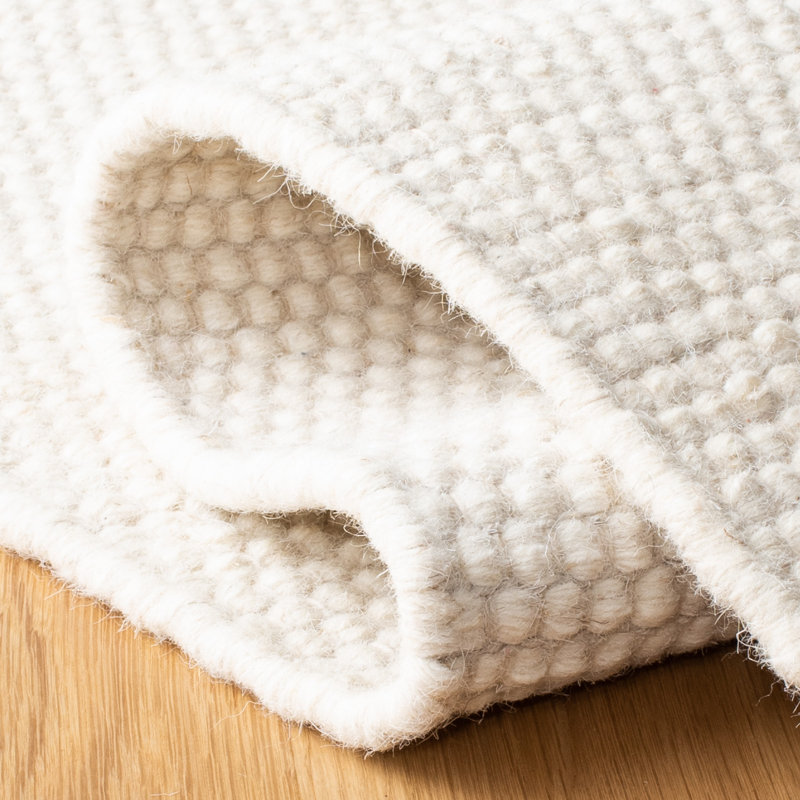 Ivory Hand Tufted Wool Runner Rug 2'3" x 8'