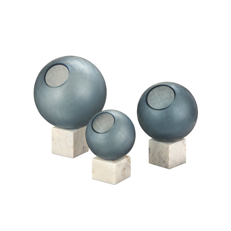 Fresno Blue Orb Set Of 3