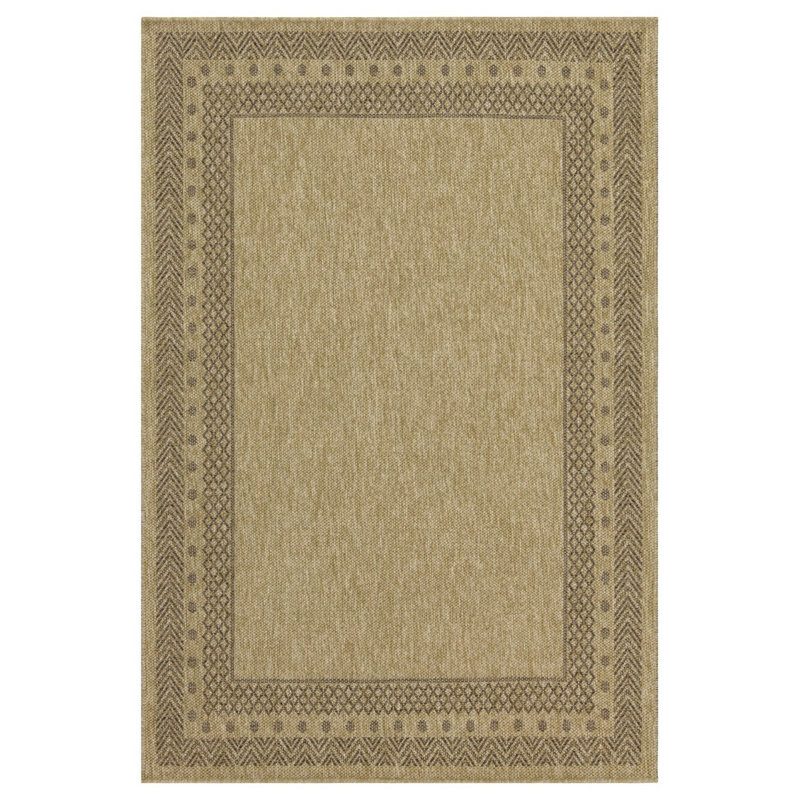 Earth GC_NTL1007 Jute/Mocha 2 Ft. 7 In. X 7 Ft. 3 In. Indoor/Outdoor Area Rug, Runner 2'7" x 7'3"