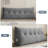 Oversized Chenille Bed Reading Pillow With Triangular Support & Side Pockets-124001993-124001994