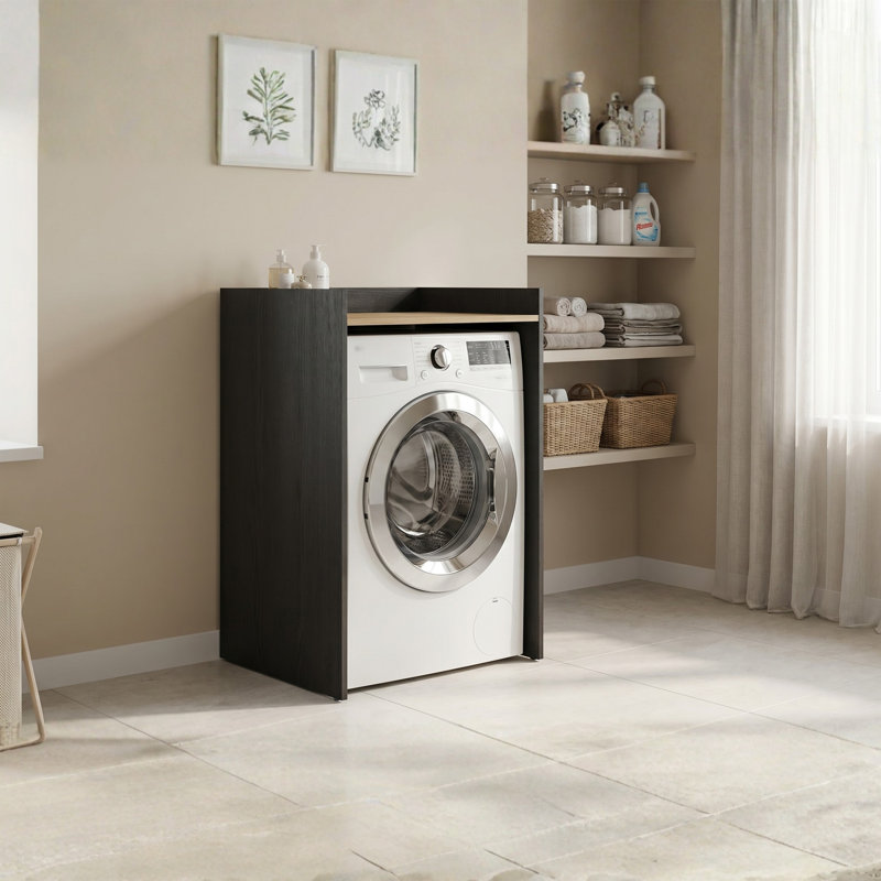MDF/Chipboard Laundry Cart, Black