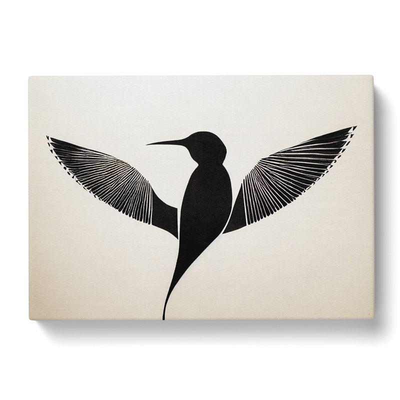 Sparkling Abstract Bird - Wrapped Canvas, 50cm H x 76cm W x 3cm D