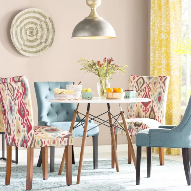 36" Dover Modern Round Dining Table With Eiffel Base