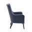 Fauteuil en tissu bleu foncé à 4 pieds-1969039536