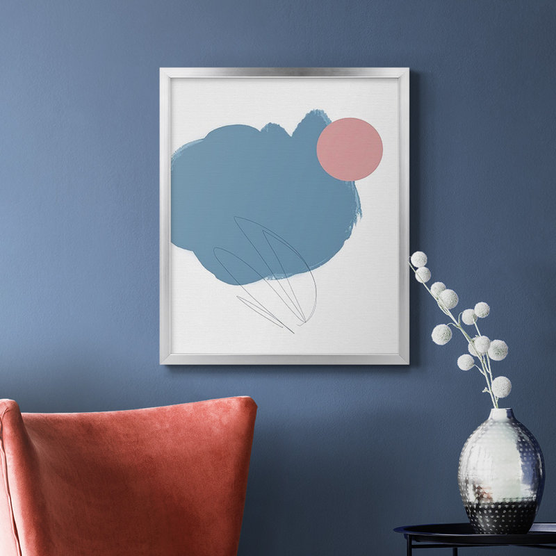 Elementary Abstract II Premium Framed Canvas - Ready to Hang, 24" H x 20" W, Silver