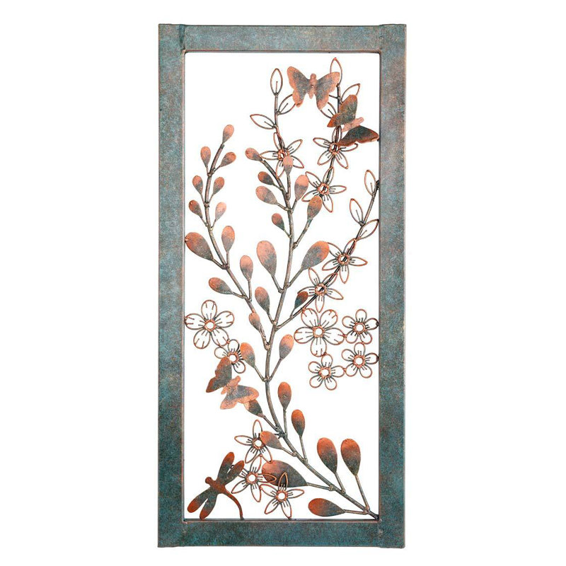 Farmhouse Plants & Flowers Wall Decor on Metal