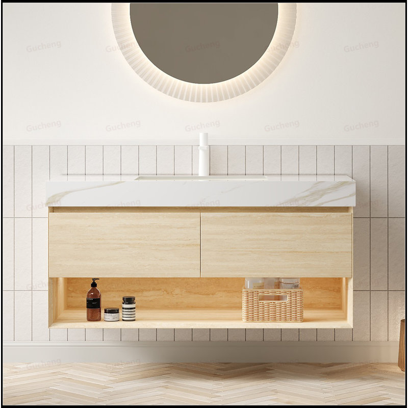 Tablette et meuble-lavabo 48 po