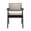 Ensemble de 2 fauteuils de salle à manger avec siège rembourré