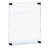 Floating Acrylic Wall Frame with Black Stand Off Caps