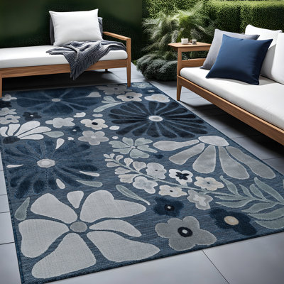 Tapis floral d'intérieur pour l'extérieur