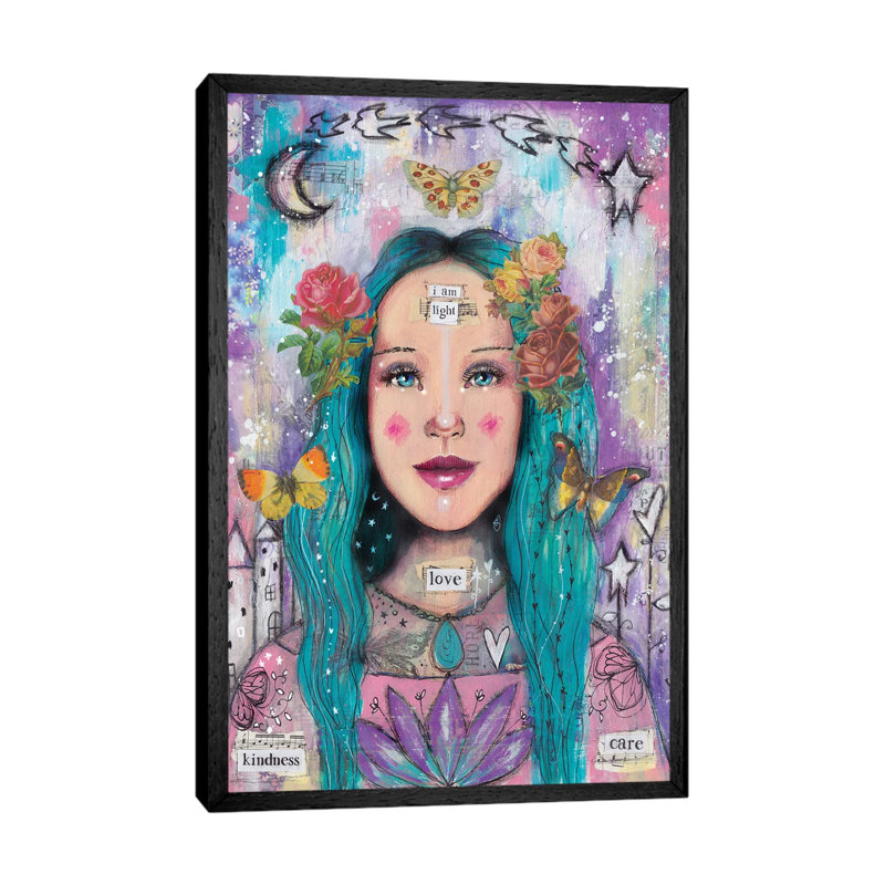 Super You by Tamara Laporte - Print on Canvas, 152.5 cm H x 101.5 cm W, Black Framed