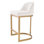 Condos Upholstered Stool with Metal Frame