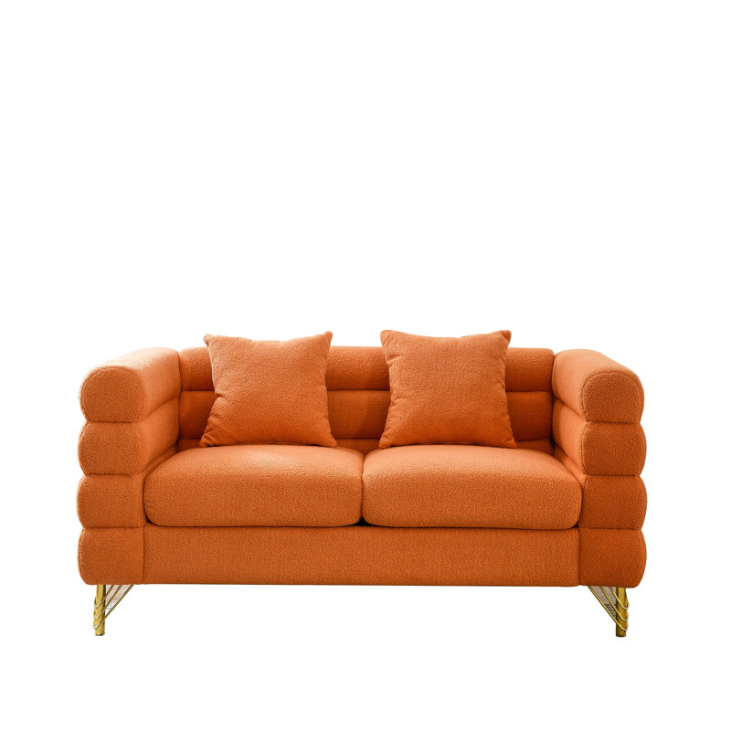 Canapé 60 po Streamline, Orange