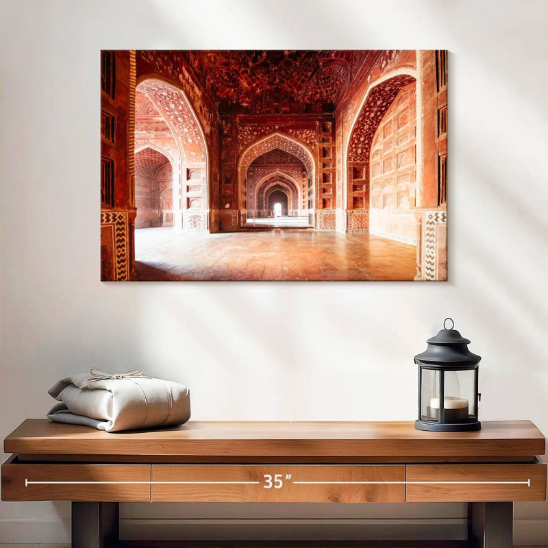 Exploring The Taj Mahal, 16" H x 24" W